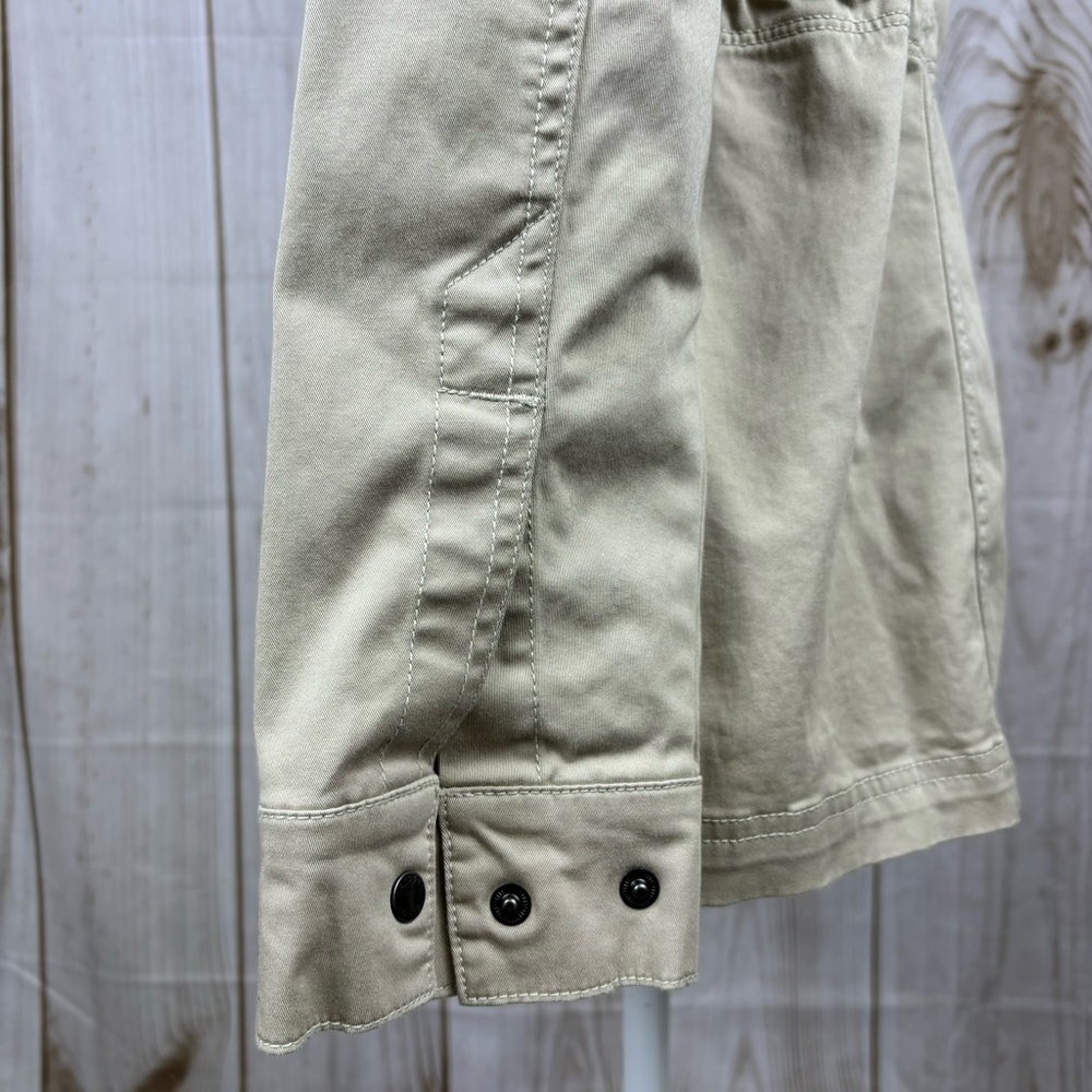 Columbia Jacket Lightweight Windbreaker Waist Drawstring Womens Tan Size Medium - Picture 5 of 11
